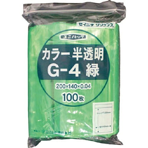 JAN 4909767112833 セイニチ ユニパック 緑   g-4 株式会社生産日本社 日用品雑貨・文房具・手芸 画像