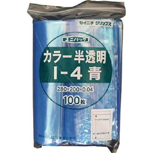 JAN 4909767112895 i4cb 生産日本社 ユニパック i-4 青      i4cbセイニチ 株式会社生産日本社 日用品雑貨・文房具・手芸 画像