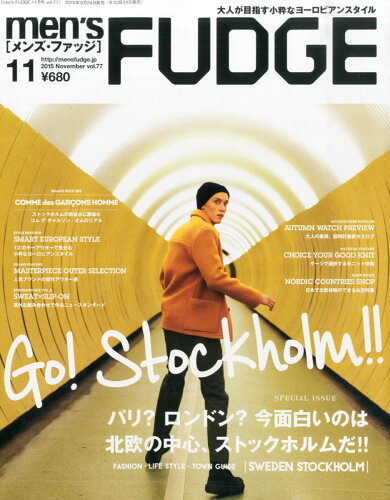 JAN 4910186251157 men's FUDGE (メンズファッジ) 2015年 11月号 [雑誌]/三栄書房 本・雑誌・コミック 画像