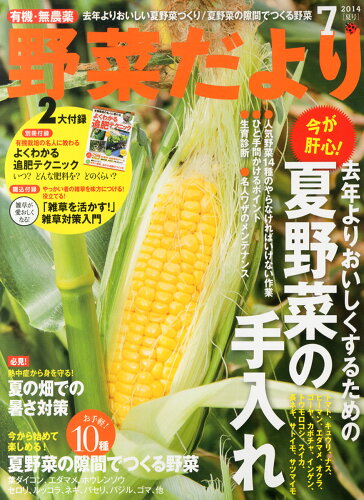 JAN 4910188470747 野菜だより 2014年 07月号 雑誌 /学研マーケティング 本・雑誌・コミック 画像