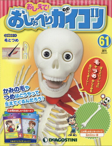 JAN 4910326840388 週刊 おしえて! おしゃべりガイコツ 2018年 3/27号 雑誌 /デアゴスティーニ・ジャパン 本・雑誌・コミック 画像