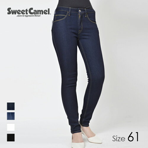 JAN 4930403158083 Sweet Camel/スウィートキャメル レディース 裏起毛スキニーデニム パンツ W5 ワンウォッシュ/サイズ61 CA6401 タカヤ商事株式会社 レディースファッション 画像