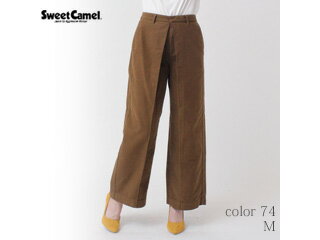 JAN 4930403443882 Sweet Camel/スイートキャメル スウェードタッチモールスキン ワイドパンツ CA6324 タカヤ商事株式会社 レディースファッション 画像