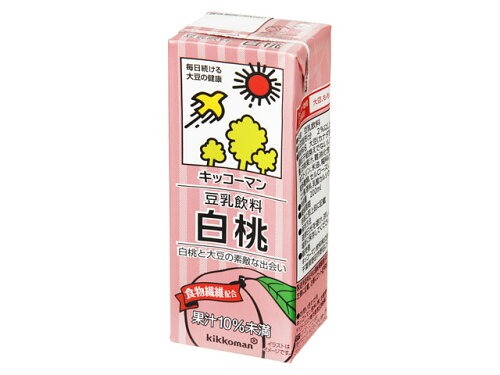 JAN 4930726101254 キッコーマン飲料 豆乳飲料 白桃 200ml キッコーマンソイフーズ株式会社 水・ソフトドリンク 画像