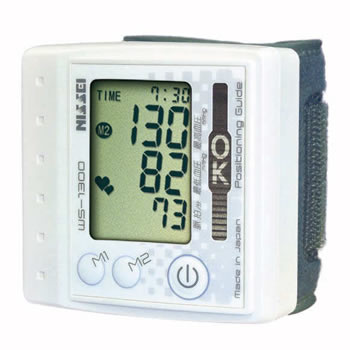 JAN 4931140060981 NISSEI 手首式デジタル血圧計 WS-1300 パールホワイト 日本精密測器株式会社 医薬品・コンタクト・介護 画像