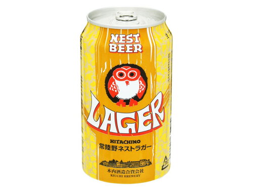 JAN 4934418611984 常陸野ネストビール ラガー 缶 350ml 株式会社木内酒造1823 ビール・洋酒 画像