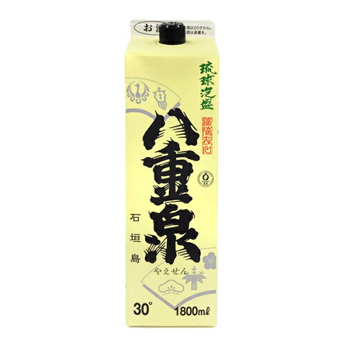 JAN 4934829100312 八重泉 紙パック 30度(1800ml) 有限会社八重泉酒造 日本酒・焼酎 画像