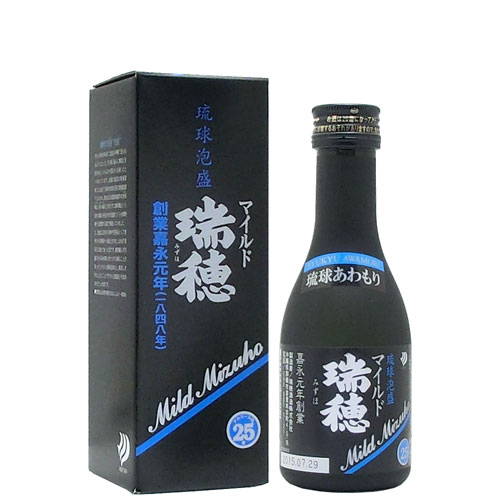 JAN 4935329621017 瑞穂 乙類25° マイルド古酒 泡盛 180ml 瑞穂酒造株式会社 日本酒・焼酎 画像