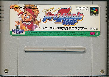 JAN 4935698001076 SF ジミーコナーズのプロテニスツアー SUPER FAMICOM テレビゲーム 画像