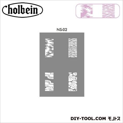 JAN 4938331439120 ホルベイン チェルシー ネイルステンシルシート NS-02 【画材/ネイルアート/趣味/デザイン/繰り返しOK】 ホルベイン画材株式会社 花・ガーデン・DIY 画像