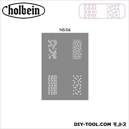 JAN 4938331439168 ホルベイン画材 ネイル用ステンシルシート NS06 ホルベイン画材株式会社 花・ガーデン・DIY 画像