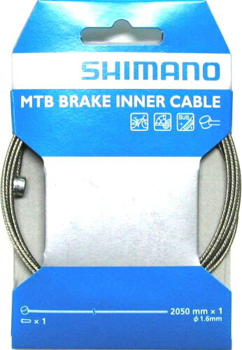 JAN 4938915125869 SHIMANO MTB用ブレーキインナーケーブル 1.6x2050mm ステンレス 06161 アサヒサイクル株式会社 スポーツ・アウトドア 画像