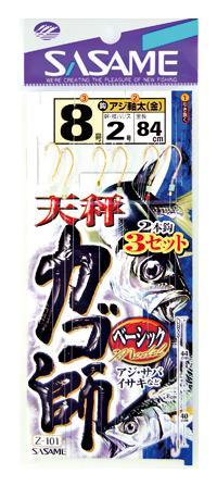 JAN 4941430028423 ささめ針　天秤カゴ師　ベーシック （Z-101）　サイズ：6号（ハリス1．5/モトス1．5） 株式会社ささめ針 スポーツ・アウトドア 画像