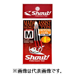 JAN 4941430034455 shout! シャウト!  マダイアシストシングル   lサイズ     27-ms  株式会社ささめ針 スポーツ・アウトドア 画像