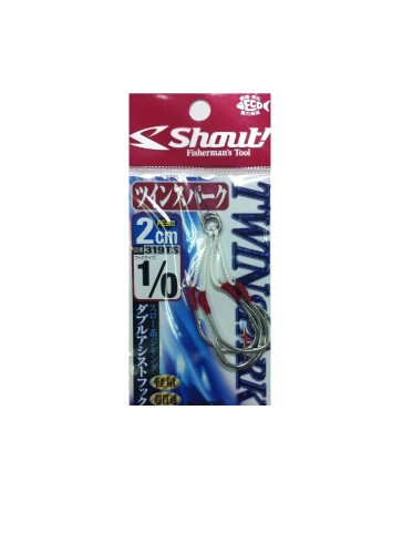 JAN 4941430069303 シャウト! ツインスパーク 2cm 1/0 TWIN SPARK 319TS 2cm 1/0 株式会社ささめ針 スポーツ・アウトドア 画像