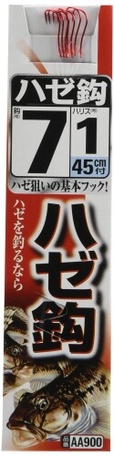 JAN 4941430091793 ササメ針 AA900 ハゼ鈎 赤 糸付 6-1 株式会社ささめ針 スポーツ・アウトドア 画像