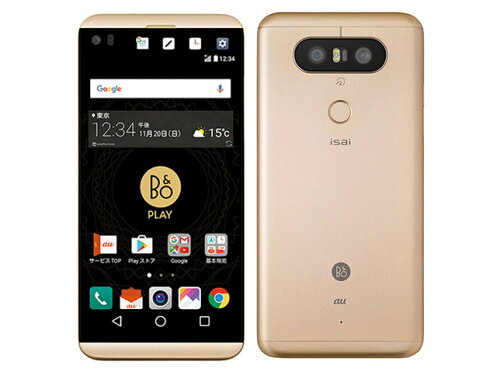 JAN 4941787058944 LG isai Beat LGV34 ゴールド KDDI株式会社 スマートフォン・タブレット 画像