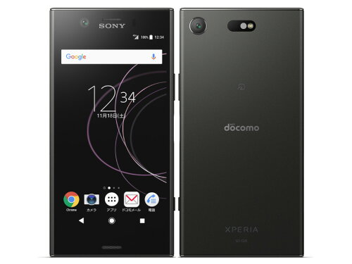 JAN 4942857194654 SONY Xperia XZ1 Compact SO-02K Black 株式会社NTTドコモ スマートフォン・タブレット 画像