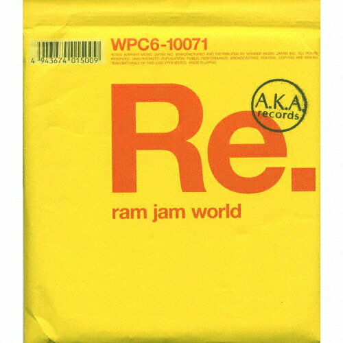 JAN 4943674015009 Re．ram　jam　world/ＣＤ/WPC6-10071 株式会社ワーナーミュージック・ジャパン CD・DVD 画像