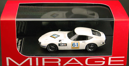 JAN 4944258088228 MIRAGE レジンモデル 1/43 Toyota 2000GT ＃61 1967 Suzuka 500km hpi 株式会社エイチ・ピー・アイ・ジャパン おもちゃ 画像