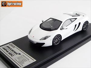 JAN 4944258088587 レジンモデル 1/43 McLaren MP4-12C White hpi 株式会社エイチ・ピー・アイ・ジャパン おもちゃ 画像