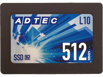 JAN 4946516084287 ADTEC SSD AD-L10D512G-25I 株式会社アドテック パソコン・周辺機器 画像