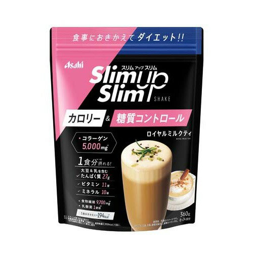 JAN 4946842635443 スリムアップスリム シェイク ロイヤルミルクティー味(360g) アサヒグループ食品株式会社 ダイエット・健康 画像