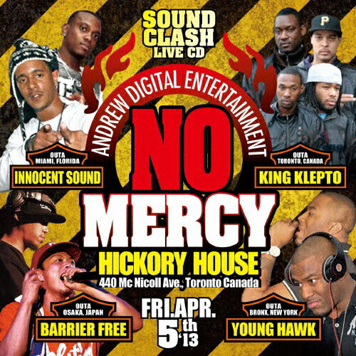 JAN 4948722489351 NO　MERCY　-SOUND　CLASH-　LIVE　CD/ＣＤ/BFCD-11 ダイキサウンド株式会社 CD・DVD 画像