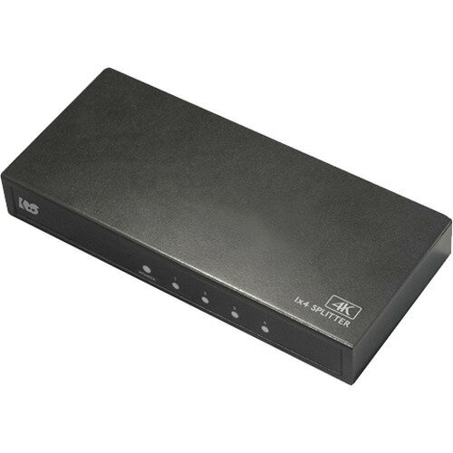 JAN 4949090400870 ラトックシステム 4K60Hz対応 1入力4出力 HDMI分配器 RS-HDSP4P-4K(1個) ラトックシステム株式会社 パソコン・周辺機器 画像
