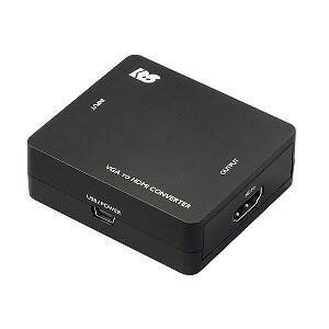 JAN 4949090400924 RATOC VGA to HDMI コンバーター ブラック RS-VGA2HD1 ラトックシステム株式会社 パソコン・周辺機器 画像