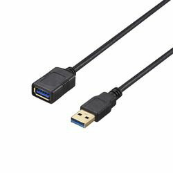 JAN 4950190379171 BUFFALO USB3.2 Gen1 ケーブル 延長用 A-A 1m ブラック BU3AA10BK 株式会社バッファロー パソコン・周辺機器 画像