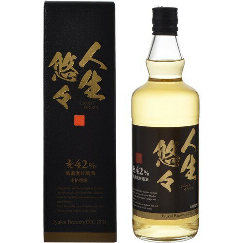 JAN 4951581400429 寿海酒造 麦高濃度貯蔵酒 人生悠々 麦焼酎 42度(720ml) 寿海酒造株式会社 日本酒・焼酎 画像