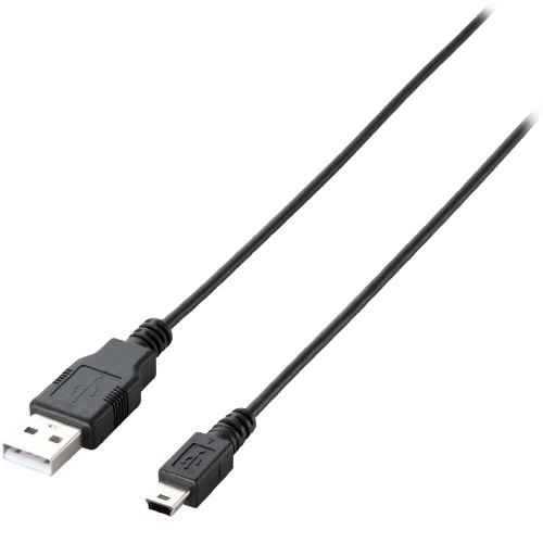 JAN 4953103236738 ELECOM エコUSB2.0ケーブル（mini-Bタイプ） U2C-JM20BK エレコム株式会社 パソコン・周辺機器 画像