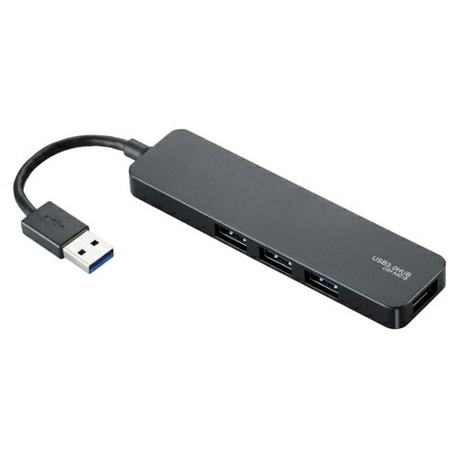 JAN 4953103796676 ELECOM USB3.0対応4ポートUSBハブ U3H-A401BBK エレコム株式会社 パソコン・周辺機器 画像