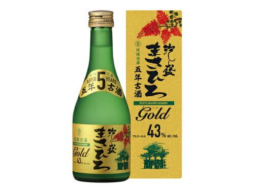 JAN 4955066043392 まさひろGOLD 乙類43° 泡盛 五年古酒 300ml まさひろ酒造株式会社 日本酒・焼酎 画像