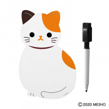 JAN 4956019110406 ねこのマグネットホワイトボード ミケ ME41 三金商事株式会社 キッチン用品・食器・調理器具 画像