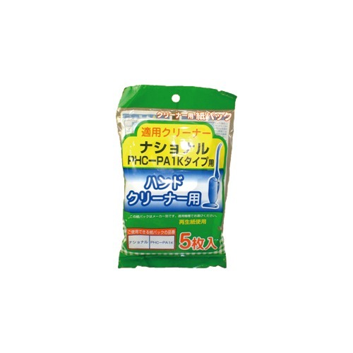 JAN 4956129190121 ハンディ型クリーナー用 紙パック パナソニックPHC-PA1Kタイプ用(5枚入) サンテックオプト株式会社 家電 画像