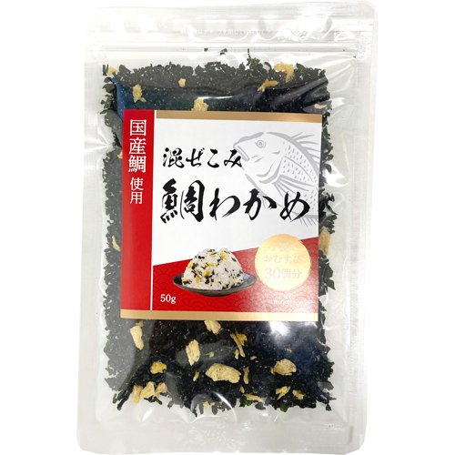 JAN 4957891874462 混ぜ込みわかめ 国産鯛(50g) 株式会社みなり 食品 画像