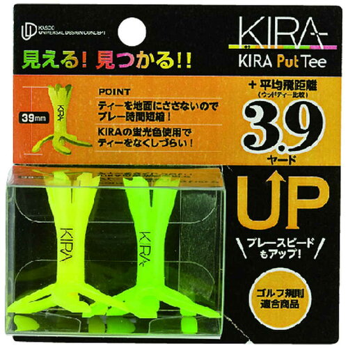 JAN 4959174533479 キャスコ Kasco ゴルフ ティー KIRA Putティー イエロー/ライム キャスコ株式会社 スポーツ・アウトドア 画像