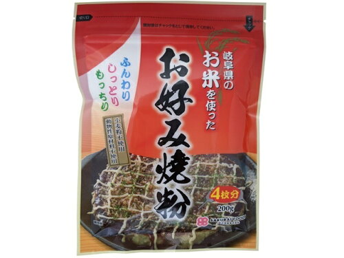 JAN 4960813511703 桜井食品 お米を使ったお好み焼き粉(200g) 桜井食品株式会社 食品 画像