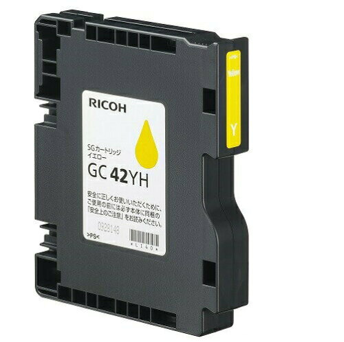 JAN 4961311951770 RICOH SGカートリッジ イエロー GC42YH 株式会社リコー パソコン・周辺機器 画像