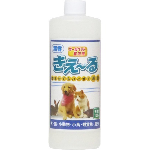 JAN 4962159800466 きえ～る ペット用 詰替(500ml) 環境大善株式会社 ペット・ペットグッズ 画像