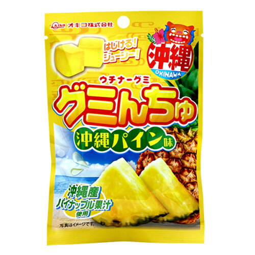 JAN 4962516099533 オキコ グミんちゅ 沖縄パイン味 40g オキコ株式会社 スイーツ・お菓子 画像