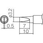 JAN 4962615017001 白光 こて先 3.2DL型 tr-2945924 白光株式会社 花・ガーデン・DIY 画像