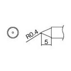 JAN 4962615017346 T12-B4 白光 こて先 0.4B型 FM2027・FM2028 用交換コテ先 T12シリーズ 白光株式会社 花・ガーデン・DIY 画像