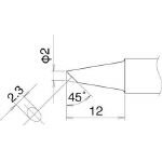 JAN 4962615038273 T22-BC2 白光 こて先 2BC型 マルチリワークステーション 白光株式会社 花・ガーデン・DIY 画像