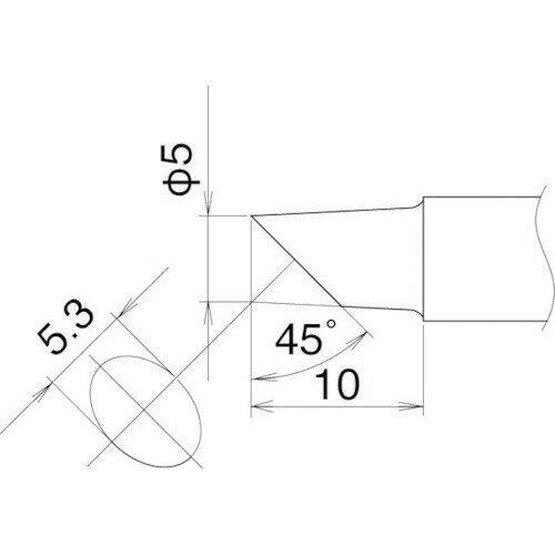 JAN 4962615038310 T22-C5 白光 こて先 5C型 マルチリワークステーション 白光株式会社 花・ガーデン・DIY 画像