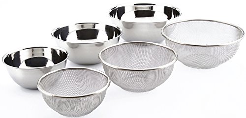 JAN 4965575230251 18-8 ステンレスざる+ボウル   井上金網工業株式会社 キッチン用品・食器・調理器具 画像