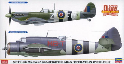 JAN 4967834020870 1/72 飛行機シリーズ スピットファイアMk.9c＆ボーファイターMk.10“オーバーロード作戦” プラモデル ハセガワ 株式会社ハセガワ ホビー 画像