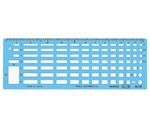 JAN 4968465201164 バンコ VANCO 20116 テンプレート S－16 バンコ株式会社 日用品雑貨・文房具・手芸 画像